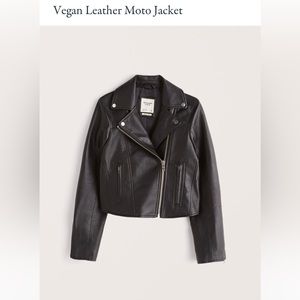 NWOT Abercrombie Vegan Leather Jacket